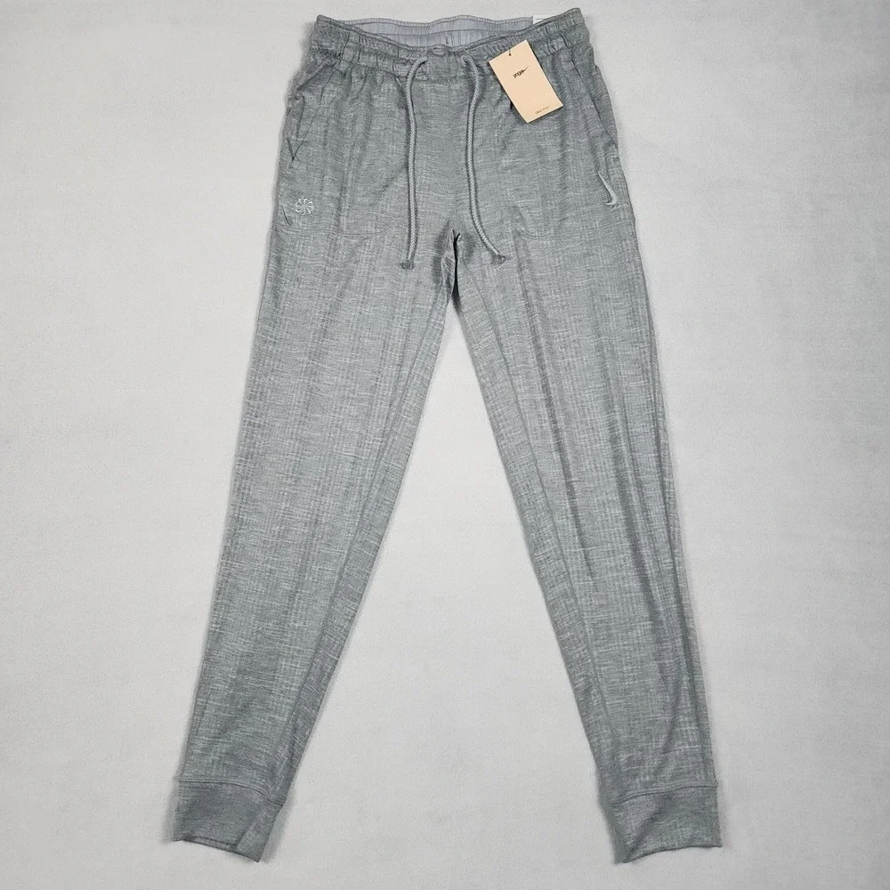 Nike Yoga Jogger Pants Mens Size S Gray Training Sweatpants Cuffed NWT